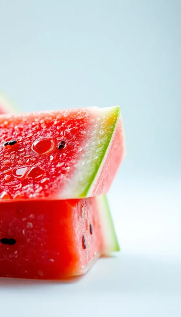 diy watermelon dog treats on table